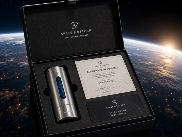 Complete returned kit with capsule, certificate, verification card and presentation box