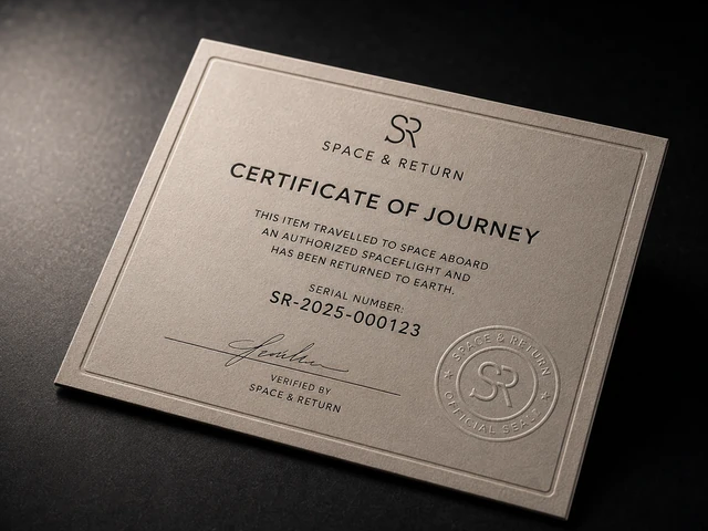 Certificate of Journey close-up