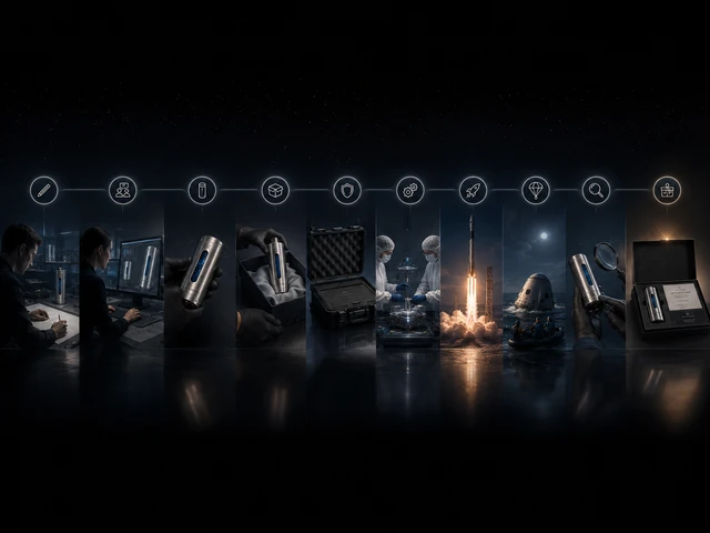 Nine-stage journey from design through documented return