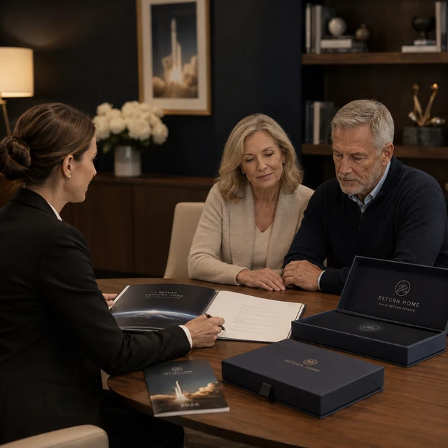 Private family memorial consultation